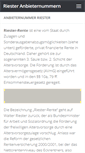 Mobile Screenshot of anbieternummer-riester.de